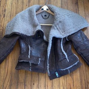 Burberry Prorsum Shearling Leather Jacket (bomber)